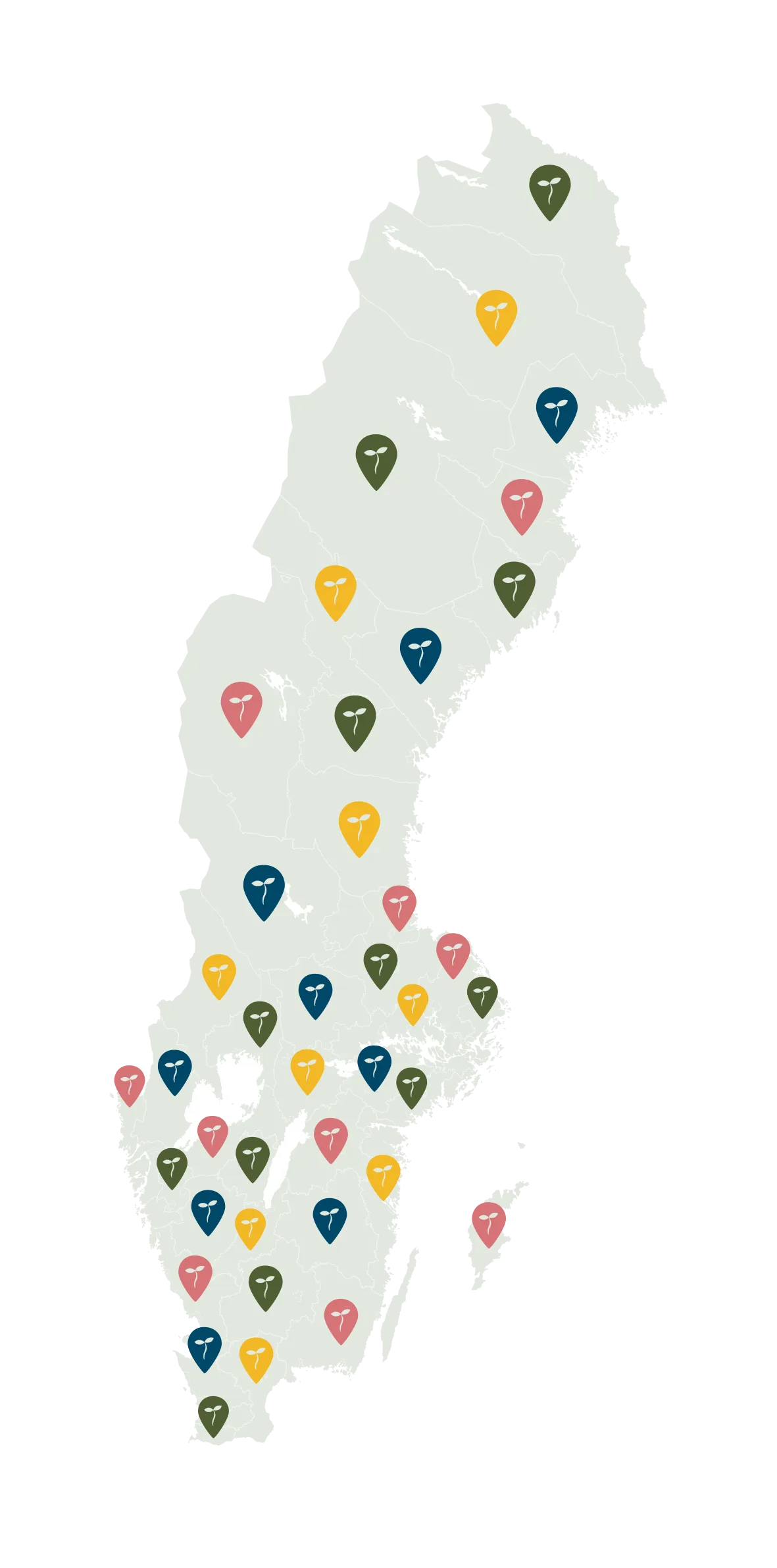 Karta m pluppar färg SMALL