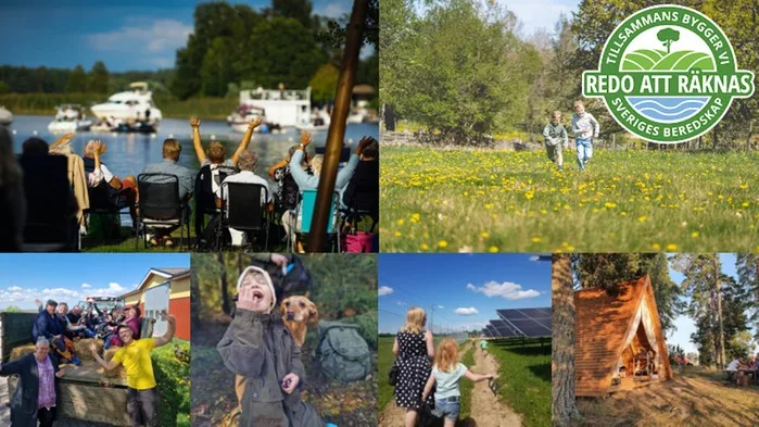 Redo att räknas montage fotomontage för kampanjen Redo att räknas